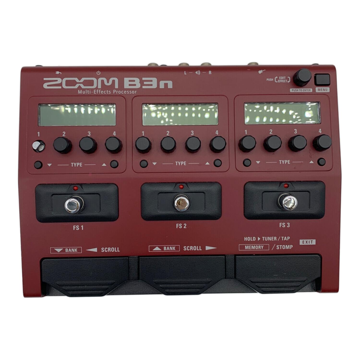 ZOOM (ズーム) ベース用マルチエフェクター アダプター付 B3n 動作確認