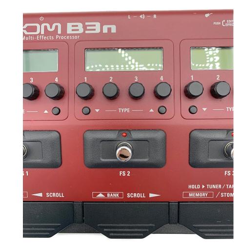 ZOOM (ズーム) ベース用マルチエフェクター アダプター付 B3n 動作確認