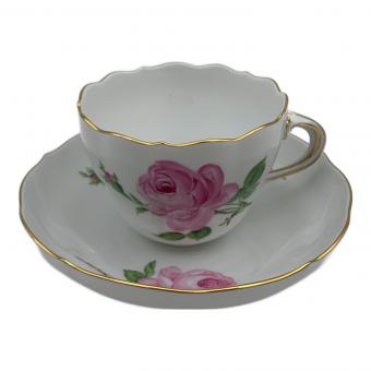 Meissen (マイセン) カップ&ソーサー マイセンのバラ(ピンク) USED