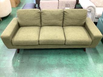 東谷 (アズマヤ) 3人掛けソファー グリーン GS-88BE ファブリック ルシア