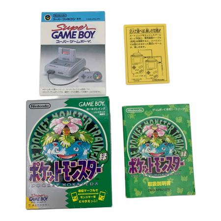 Nintendo (ニンテンドー) ゲームボーイ用ソフト ポケットモンスター 緑