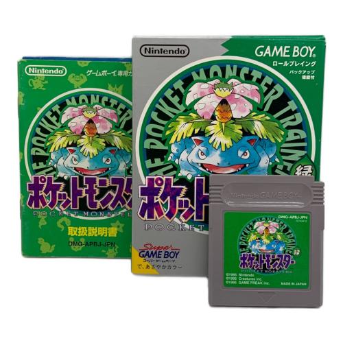 Nintendo (ニンテンドー) ゲームボーイ用ソフト ポケットモンスター 緑