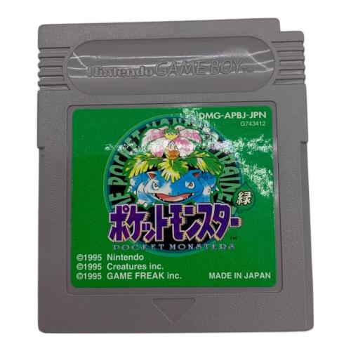 Nintendo (ニンテンドー) ゲームボーイ用ソフト ポケットモンスター 緑