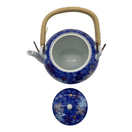 深川製磁 (フカガワセイジ) 茶器揃 赤絵葡萄 急須1・湯呑み5セット