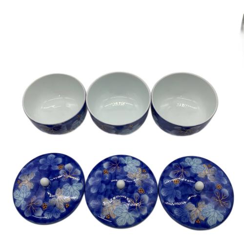 深川製磁 (フカガワセイジ) 茶器揃 赤絵葡萄 急須1・湯呑み5セット