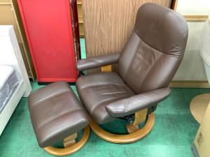 Ekornes (エコーネス) ストレスレスチェアー ブラウン オットマン付 1人掛け Consul