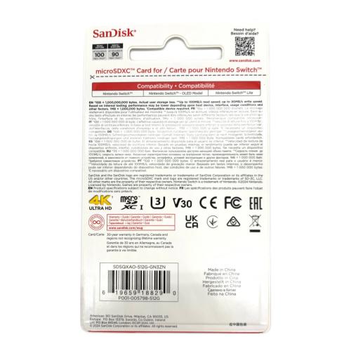 SANDISK (サンディスク) マイクロSDXCカード Nintendo どうぶつの森デザイン 512GB