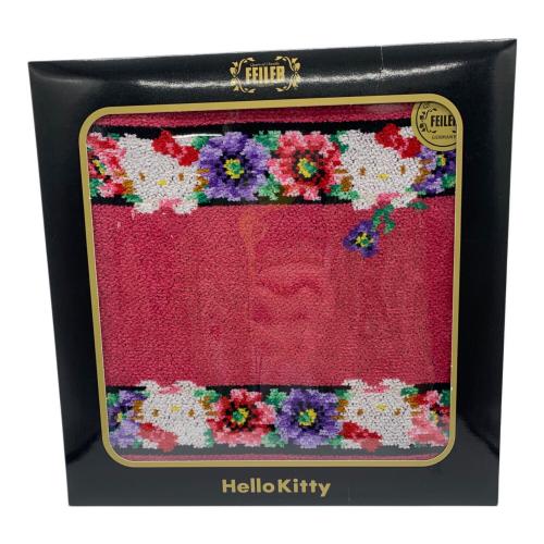 FEILER×Sanrio (フェイラー×サンリオ) タオルハンカチ HELLO KITTY アネモネ