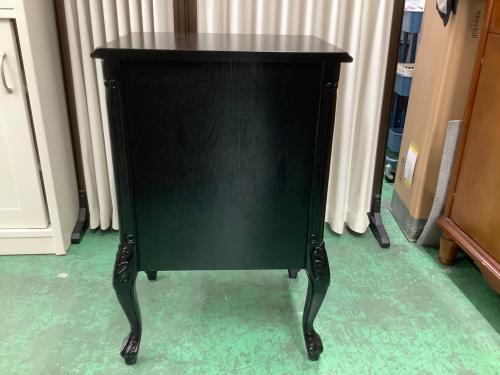 アンティーク調チェスト ブラック 3段