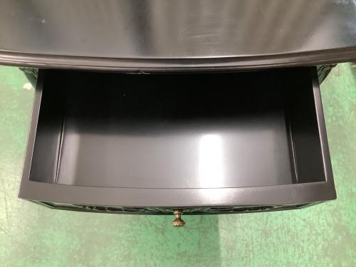 アンティーク調チェスト ブラック 3段