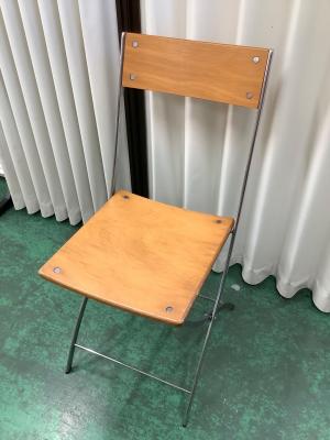 Y'S FOR LIVING フォールディングチェア ナチュラル×シルバー　ヨウジヤマモト　山本 耀司