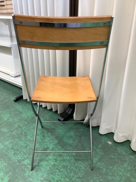 値下げ 希少 Y's for living ヨウジヤマモト ダイニングチェア Y'S FOR LIVING フォールディングチェア ナチュラル×シルバー ヨウジ