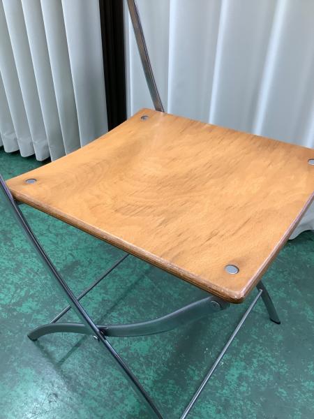 Y'S FOR LIVING フォールディングチェア ナチュラル×シルバー ヨウジ