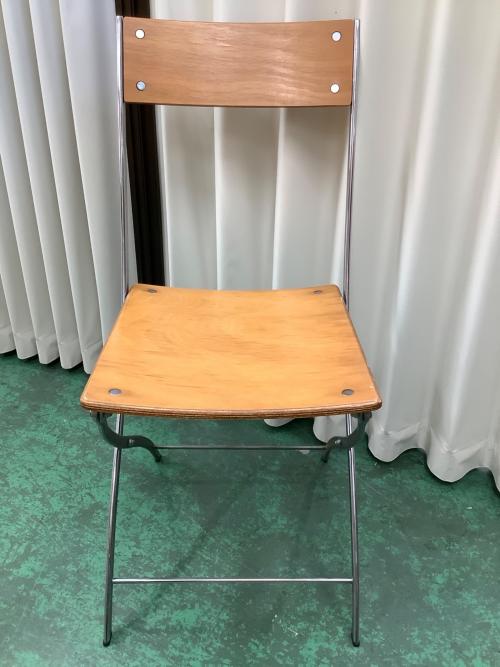 Y'S FOR LIVING フォールディングチェア ナチュラル×シルバー　ヨウジヤマモト　山本 耀司