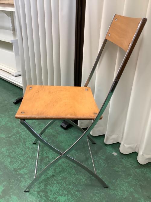 Y'S FOR LIVING フォールディングチェア ナチュラル×シルバー　ヨウジヤマモト　山本 耀司