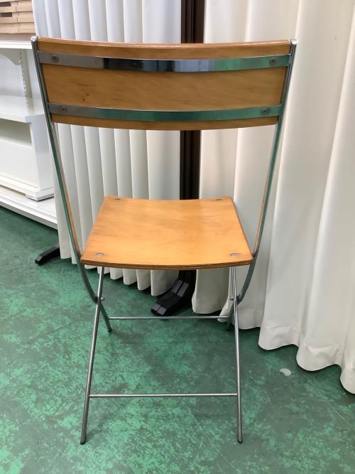 Y'S FOR LIVING フォールディングチェア ナチュラル×シルバー　ヨウジヤマモト　山本 耀司