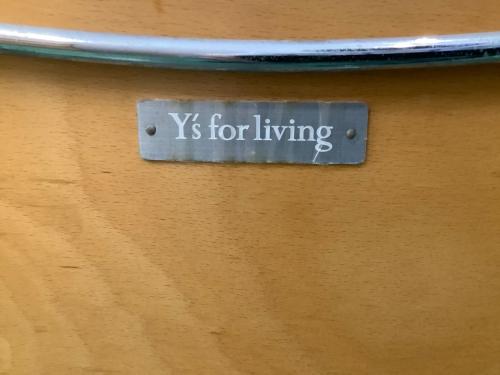 Y'S FOR LIVING フォールディングチェア ナチュラル×シルバー　ヨウジヤマモト　山本 耀司