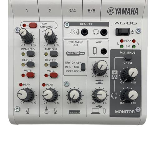 YAMAHA (ヤマハ) ウェブキャスティングミキサー　Live Streaming Mixer AG06MK2 YGCY01634