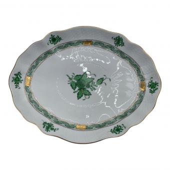 Herend (ヘレンド) オーバルプレート アポニーグリーン