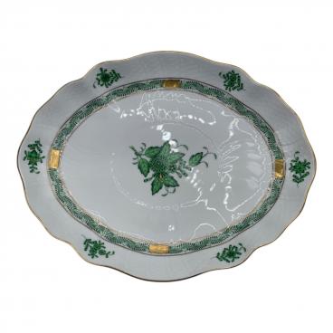 値下！【美品】HEREND ヘレンド　レース　スクエア　プレート プチプレート ブルドッグベビー