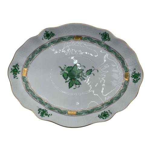 Herend (ヘレンド) オーバルプレート アポニーグリーン
