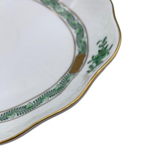 Herend (ヘレンド) オーバルプレート アポニーグリーン