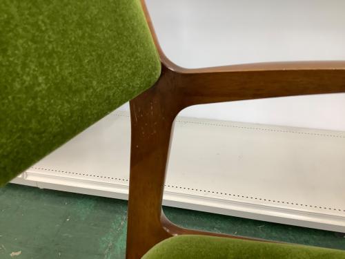 カリモク60 (カリモクロクマル) ダイニングチェア モケットグリーン