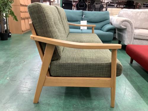 東谷 (アズマヤ) 2人掛けソファー グリーン RTO-931 ファブリック