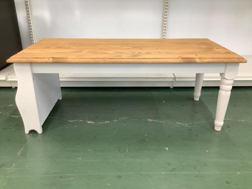 東谷 (アズマヤ) センターテーブル ナチュラル×ホワイト 引き出し付き CFS-214