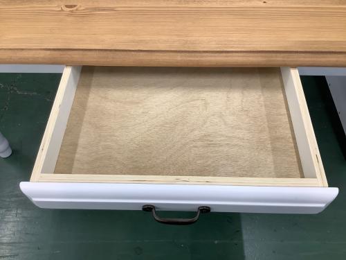 東谷 (アズマヤ) センターテーブル ナチュラル×ホワイト 引き出し付き CFS-214