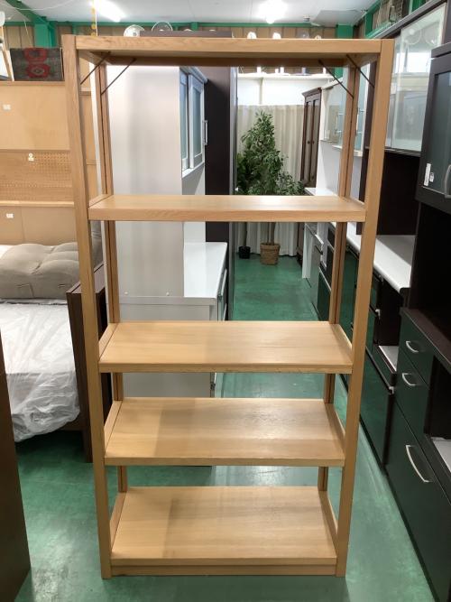 無印良品 (ムジルシリョウヒン) シェルフ ブラウン 201 4段 オーク材