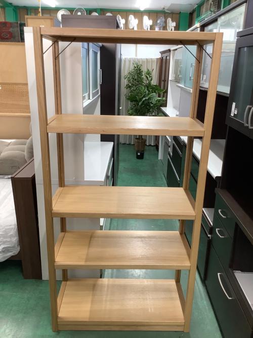 無印良品 (ムジルシリョウヒン) シェルフ ブラウン 201 4段 オーク材