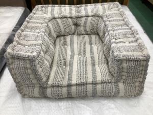 a.depeche (アデペシュ) 1人掛けソファー ホワイト×グレー