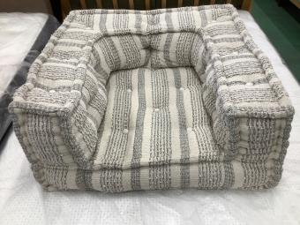 a.depeche (アデペシュ) 1人掛けソファー ホワイト×グレー