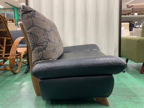 NAGANO INTERIOR (ナガノインテリア) 1人掛けソファー ブラック×グレー