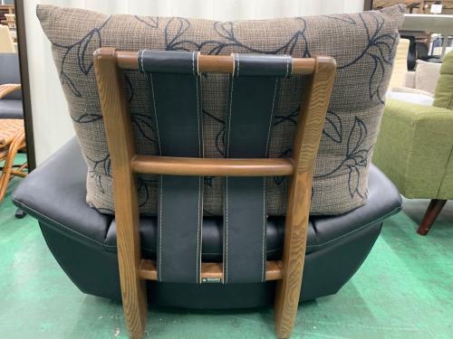 NAGANO INTERIOR (ナガノインテリア) 1人掛けソファー ブラック×グレー