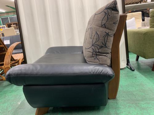 NAGANO INTERIOR (ナガノインテリア) 1人掛けソファー ブラック×グレー