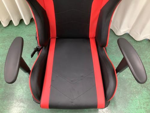 GT RACING (ジーティーレーシング) ゲーミングチェア 座椅子 ヘコミ有 レッド×ブラック