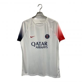 NIKE (ナイキ) ゲームシャツパリサンジェルマン AWAYプレマッチトップ FD0630-101 2023 メンズ SIZE LL ホワイト