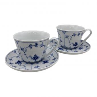 ROYAL COPENHAGEN (ロイヤル・コペンハーゲン) カップ&ソーサー ブルーフルーテッド・プレイン 2Pセット