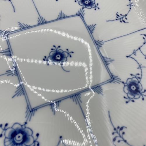 ROYAL COPENHAGEN (ロイヤル・コペンハーゲン) ブルーフルーテッド プレイン スクエアディッシュ 20cm