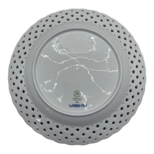 【ロイヤルコペンハーゲン フルレース/オープンワーク】 ブルーフルーテッド フルレース プレート オープンワーク 25cm