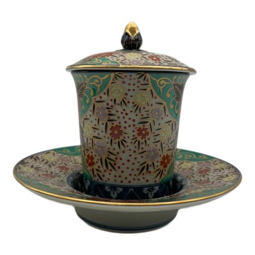 古伊万里 (コイマリ) 蓋付カップ&ソーサー 林九郎作