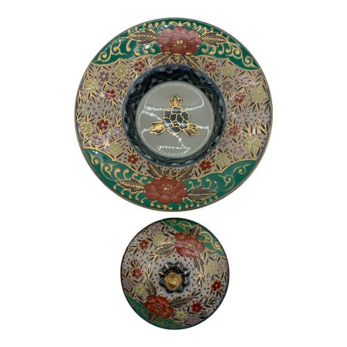 古伊万里 (コイマリ) 蓋付カップ&ソーサー 林九郎作