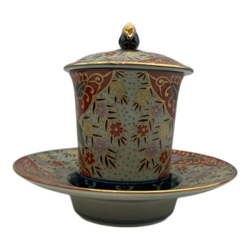 古伊万里 (コイマリ) 蓋付カップ&ソーサー 林九郎作