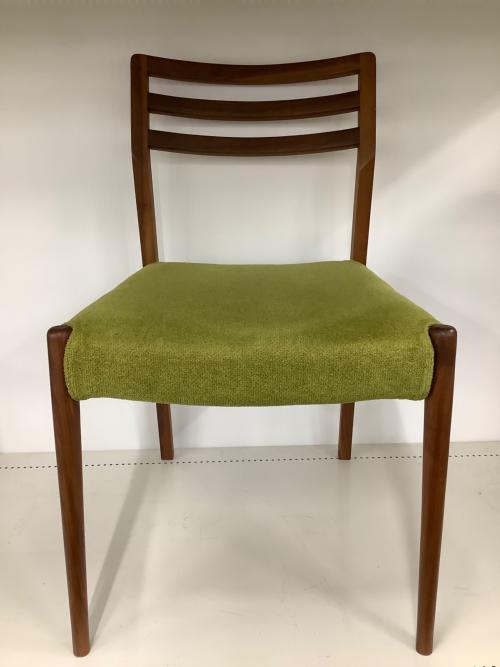 筑波産商 (ツクバサンショウ) ダイニングチェアー 334 グリーン×ブラウン セレクトウォール Aチェア
