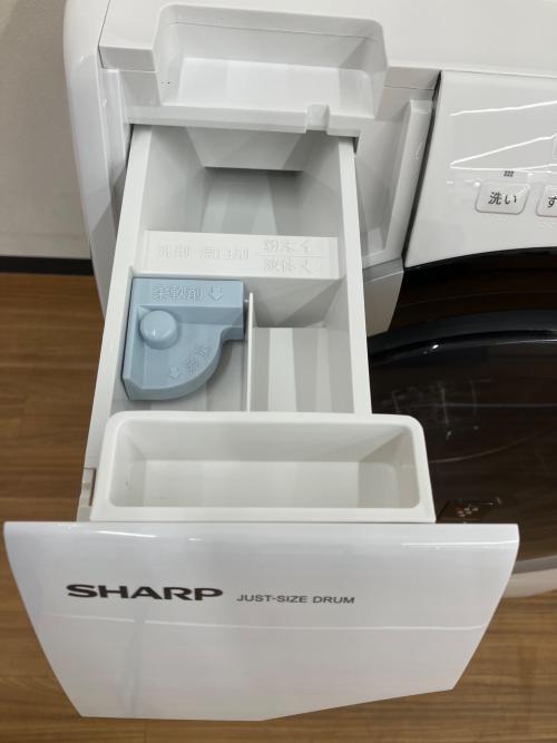 SHARP (シャープ) ドラム式洗濯乾燥機 洗濯容量7.0kg 乾燥容量3.5kg 2024年製 ES-S7J-WL