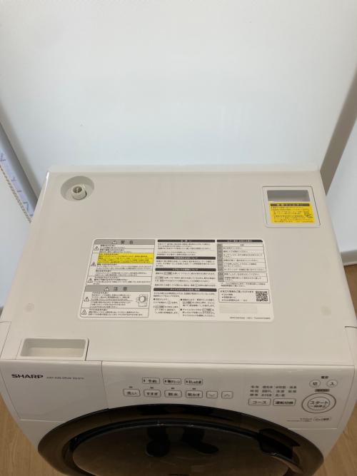 SHARP (シャープ) ドラム式洗濯乾燥機 洗濯容量7.0kg 乾燥容量3.5kg 2023年製 ES-S7H-WL