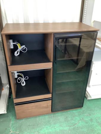 古賀家具 (コガカグ) レンジ台 224 ナチュラル×ブラック ボヌール