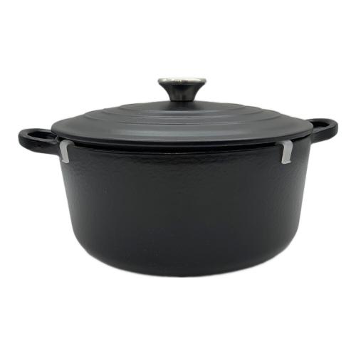 LE CREUSET (ルクルーゼ) キッチン雑貨 24cm ブラック ココット・ロンド